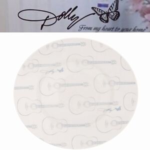 Dolly Parton Guitar Patterned Plate
